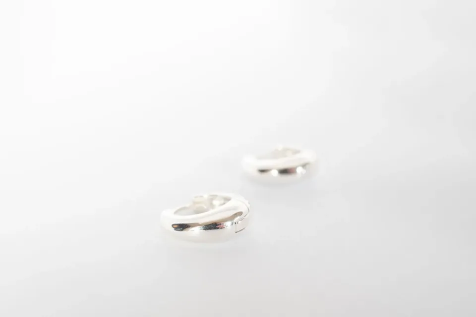 Eremis Selin hoop øredobber 12 mm sterlingsølv