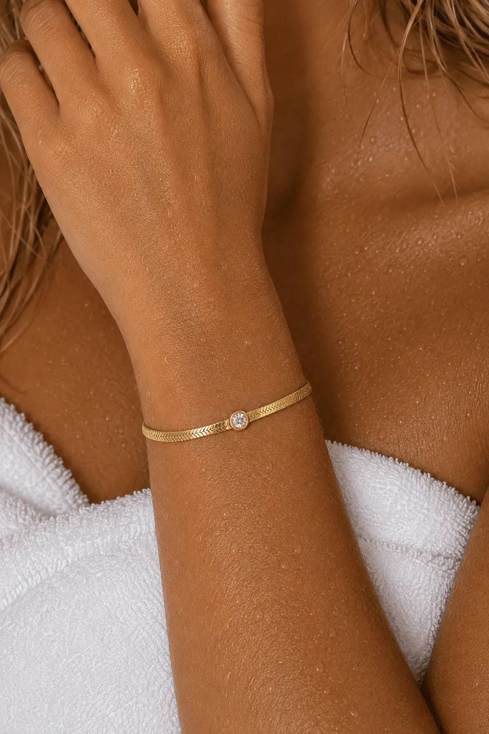 Mea Nani Copenhagen armbånd 14K gullbelagt justerbar