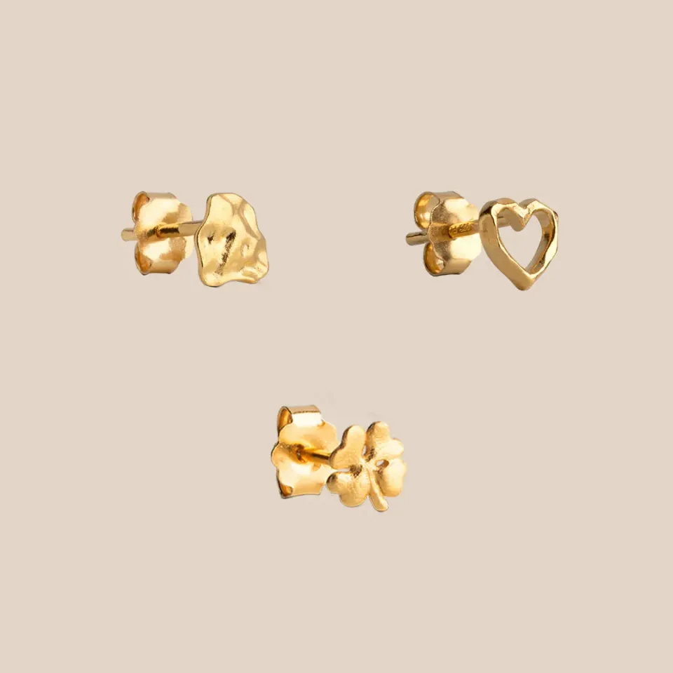 Enamel Everyday Stud Trio gavesett 3 par studs