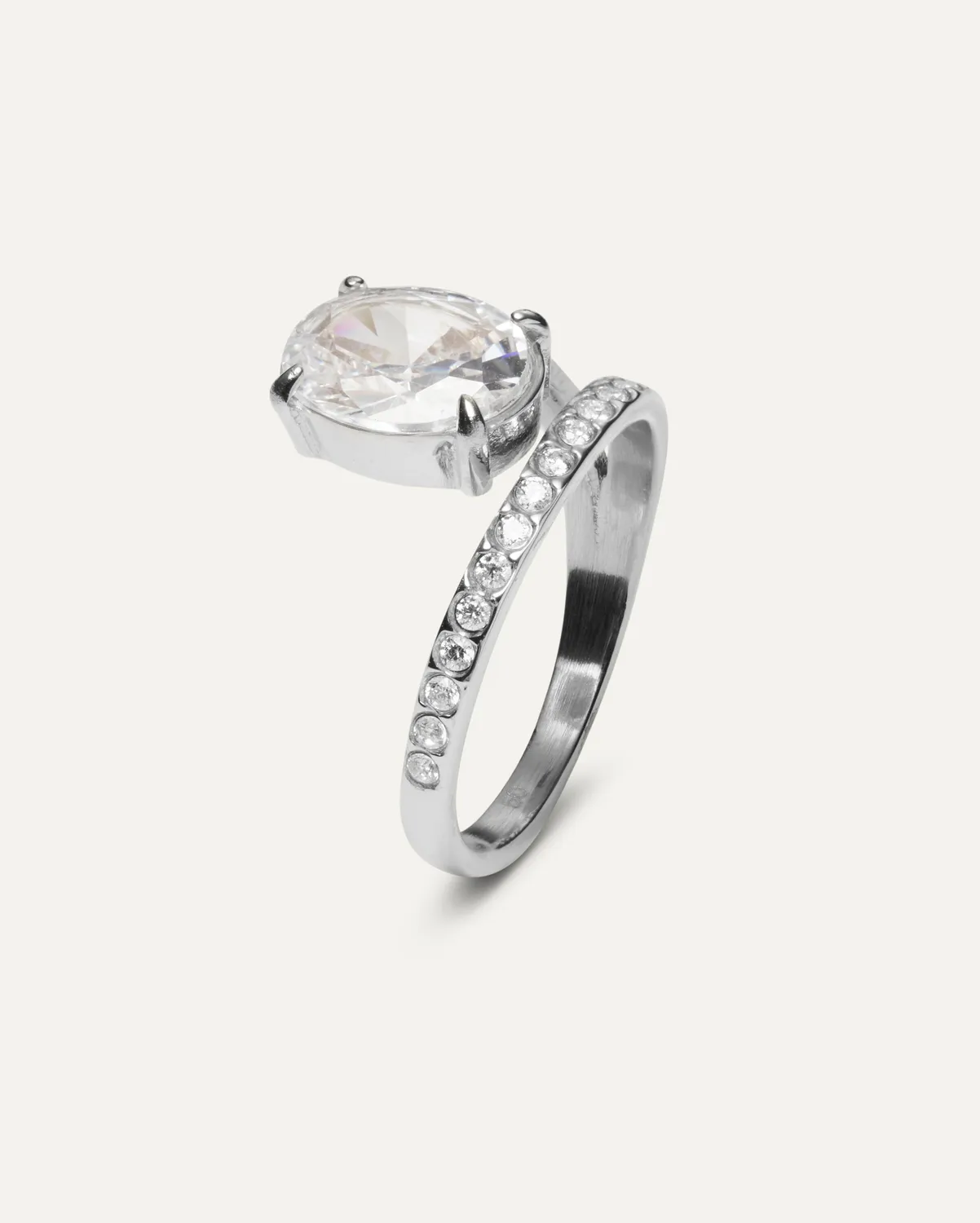 Mockberg Vivienne Steel Ring ring sølv cz
