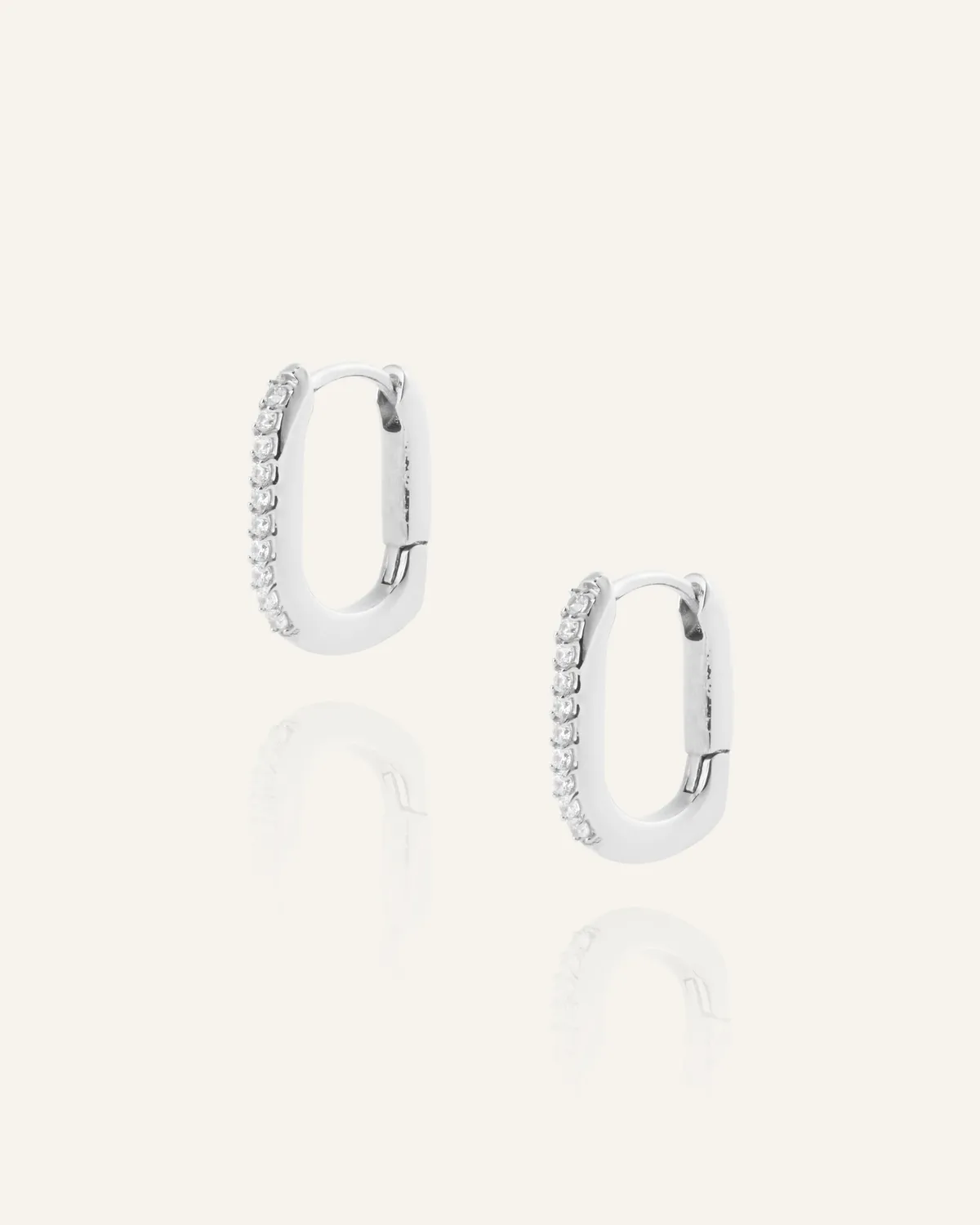 Mockberg Sparkle Small U-Hoops øredobber sølv 15 mm
