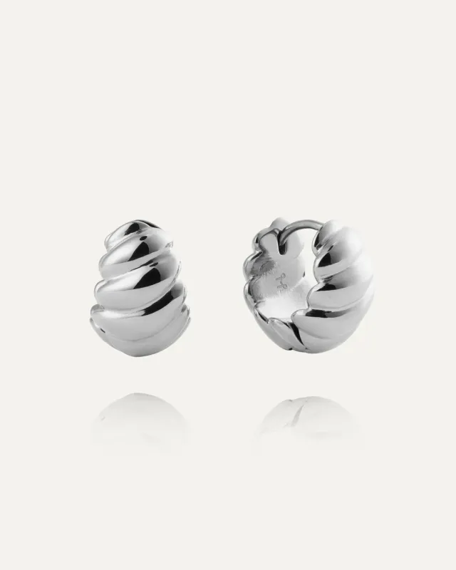 Mockberg Seléne Medium Hoops øreringer sølv 18 mm