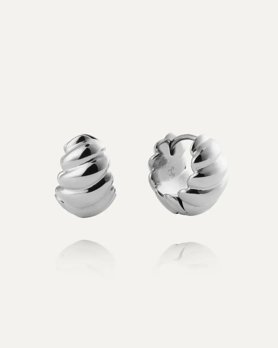 Mockberg Seléne Medium Hoops øreringer sølv 18 mm