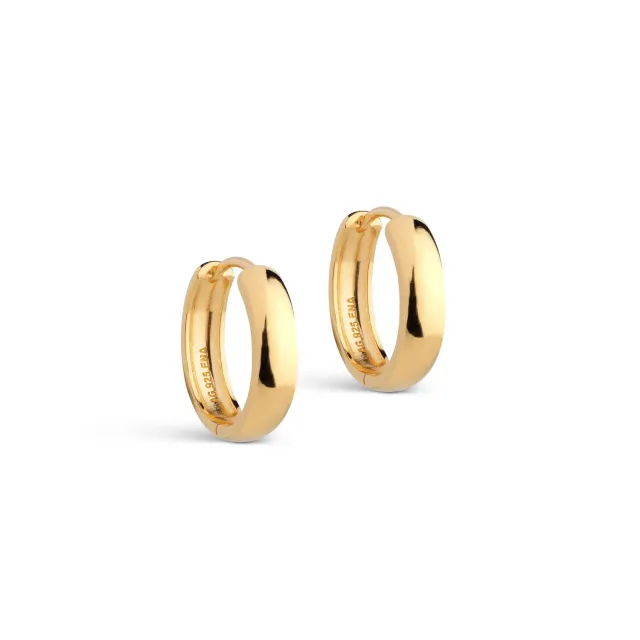 Enamel Classic Wide hoops gull 20 mm