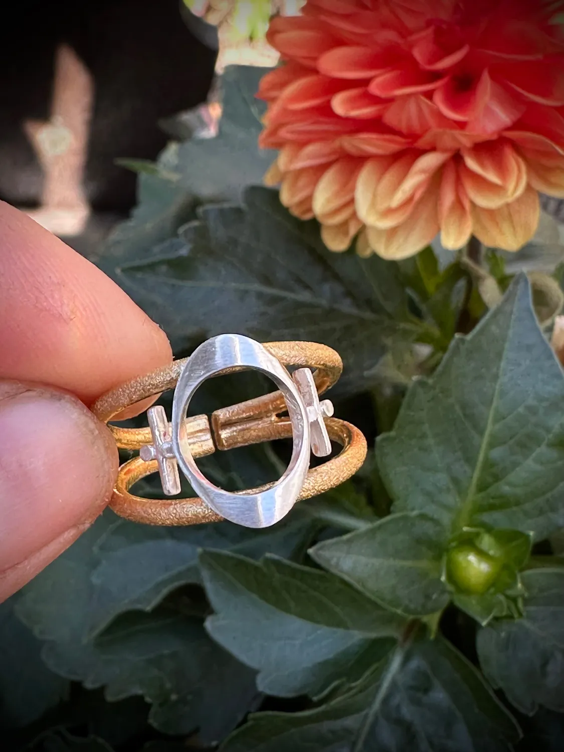 Sivia Femina kraftig ring sølv str 56