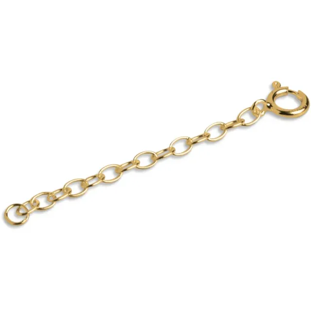 Enamel Anchor forlengerkjede 5 cm forgylt