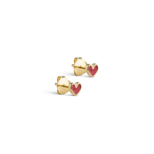 Enamel Amore studs gull bordeaux 4 mm par