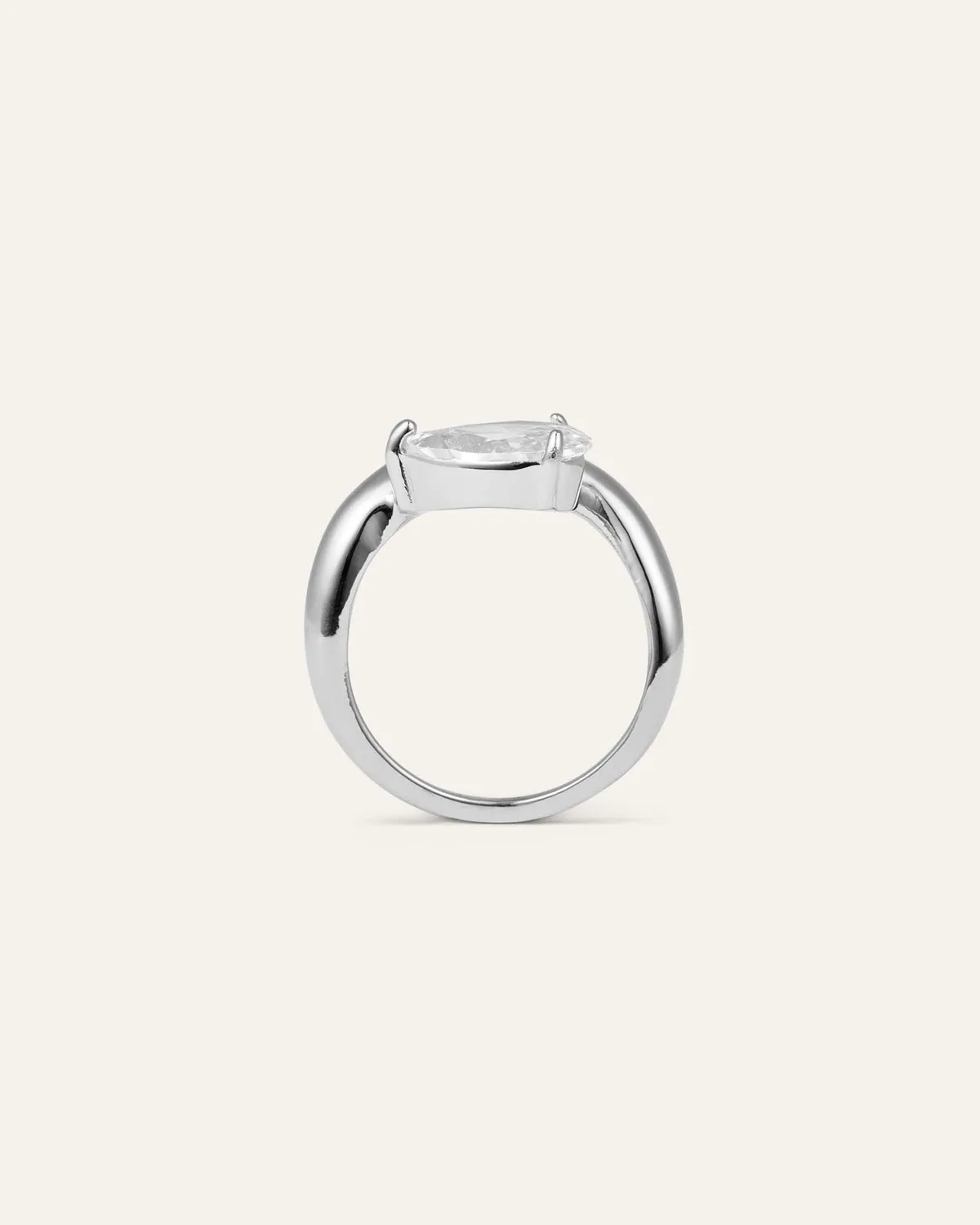 Mockberg Amara Ring ring sølv dråpe