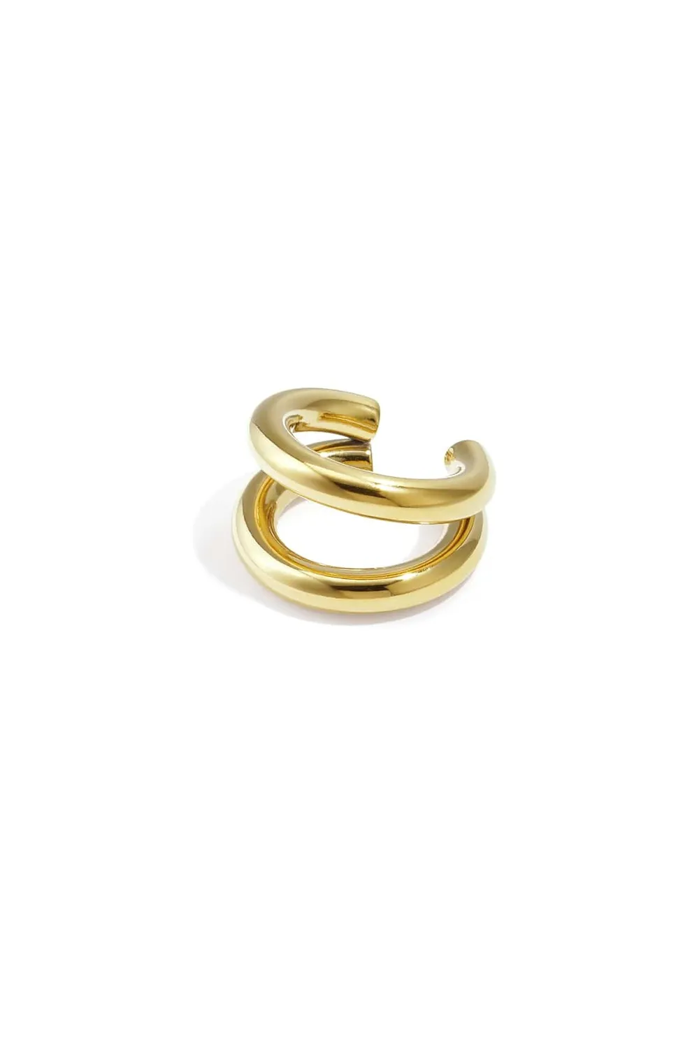 Mea Nani Twin Curve ear cuff 14K gullbelagt uten hull