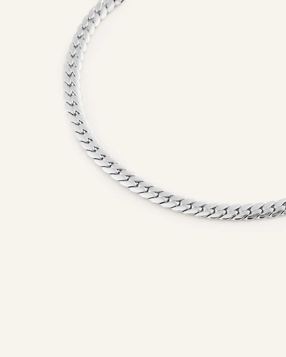 Mockberg Serpentine Chain Bracelet armbånd sølv stål