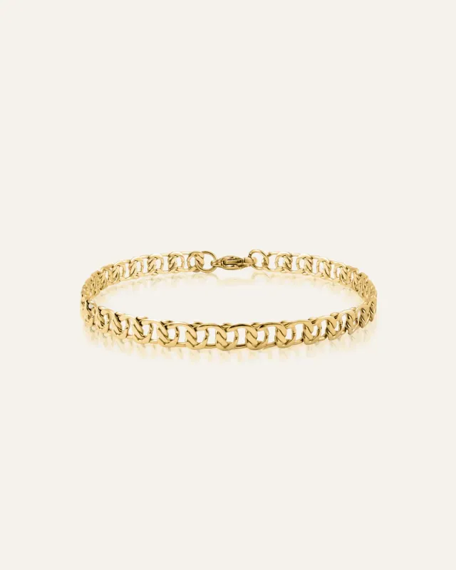 Mockberg Infinity Bracelet armbånd gull panser