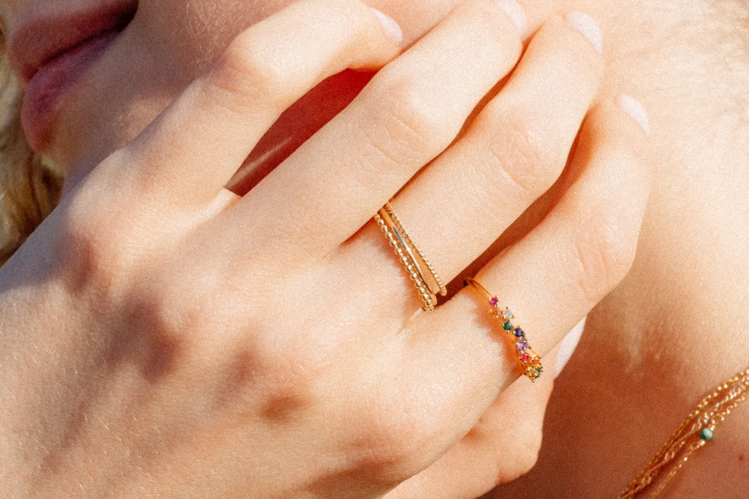 Eremis Leoni ring gullbelagt 18 karat