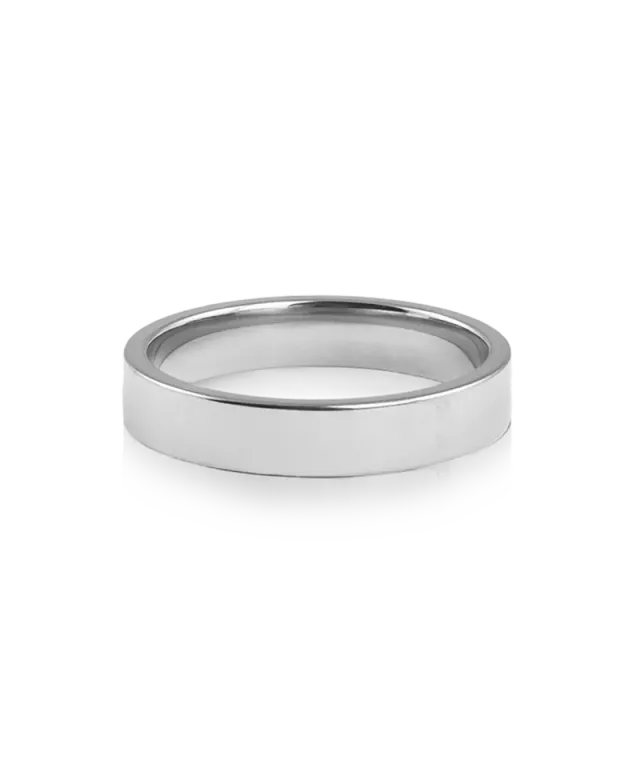 Blomdahl Plain ring titan glatt hudvennlig