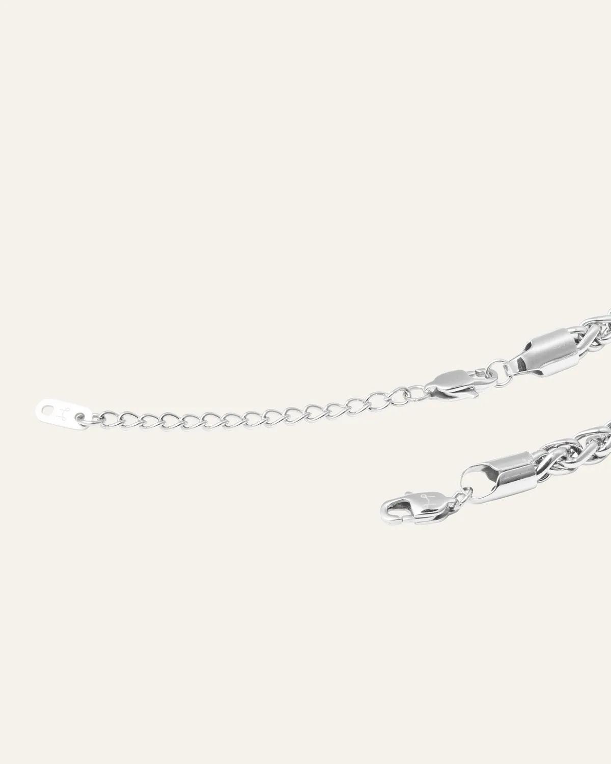 Mockberg Rebel Chain Thin halskjede sølv 400 mm vanntett