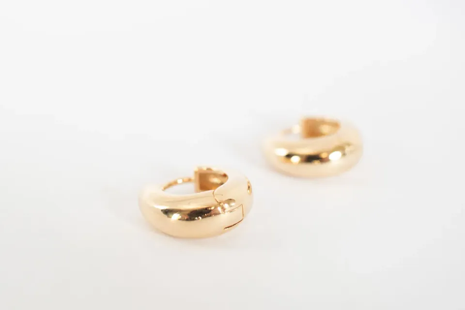 Eremis Selena ørepynt gullbelagt 15 mm