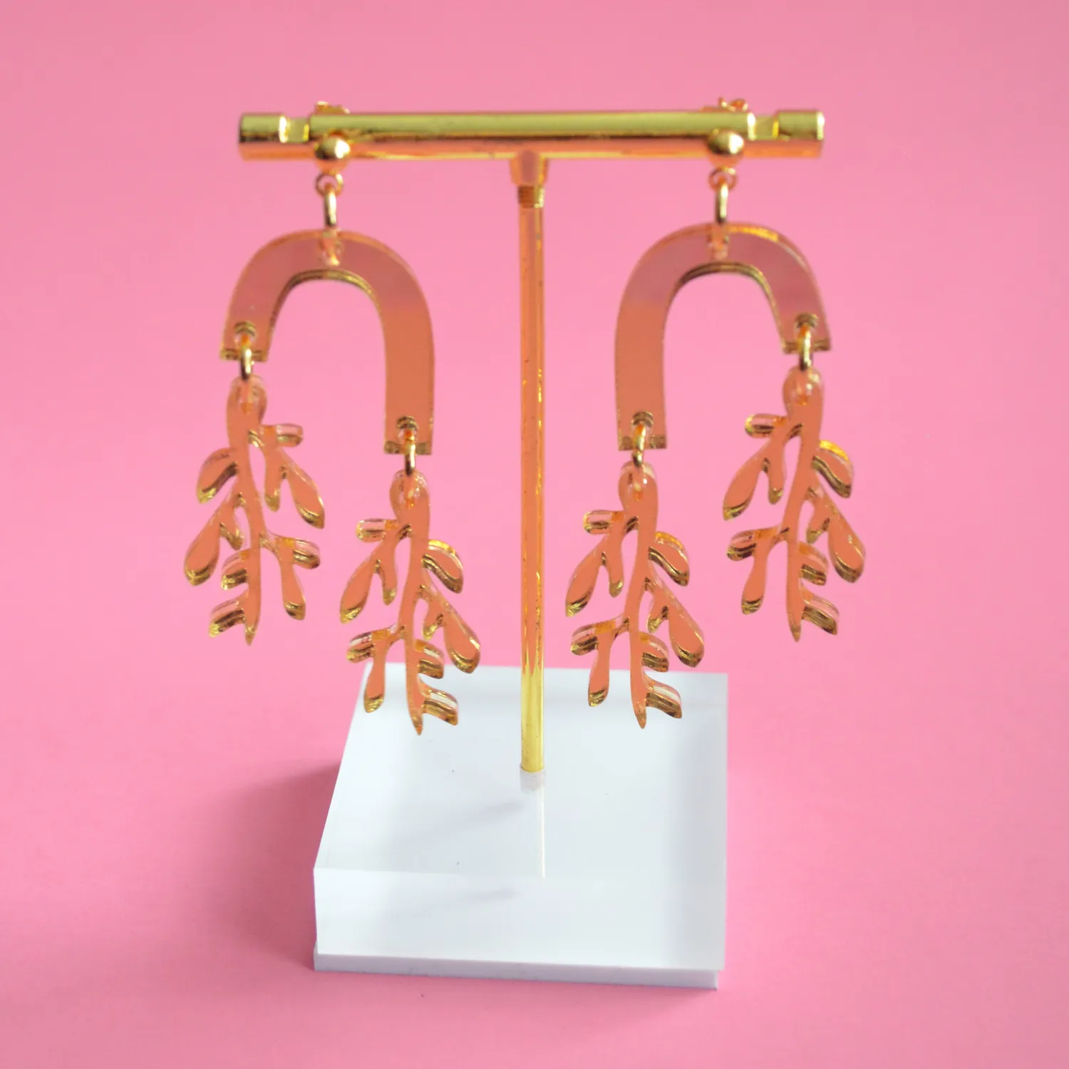 BooandBooFactory Gold Leaf Arch bladøredobber gull akryl