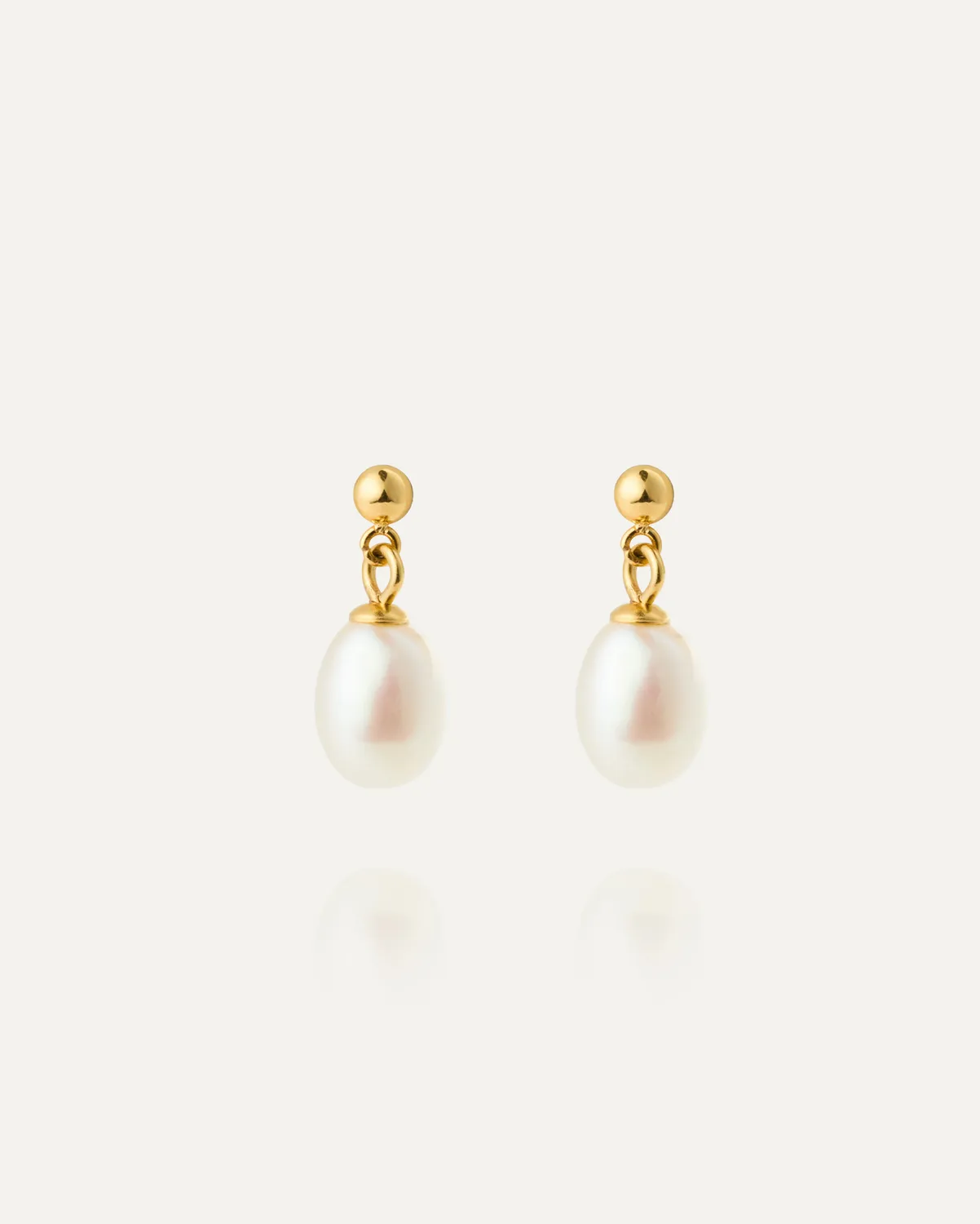 Mockberg Aura Pearl øredobber gull perle