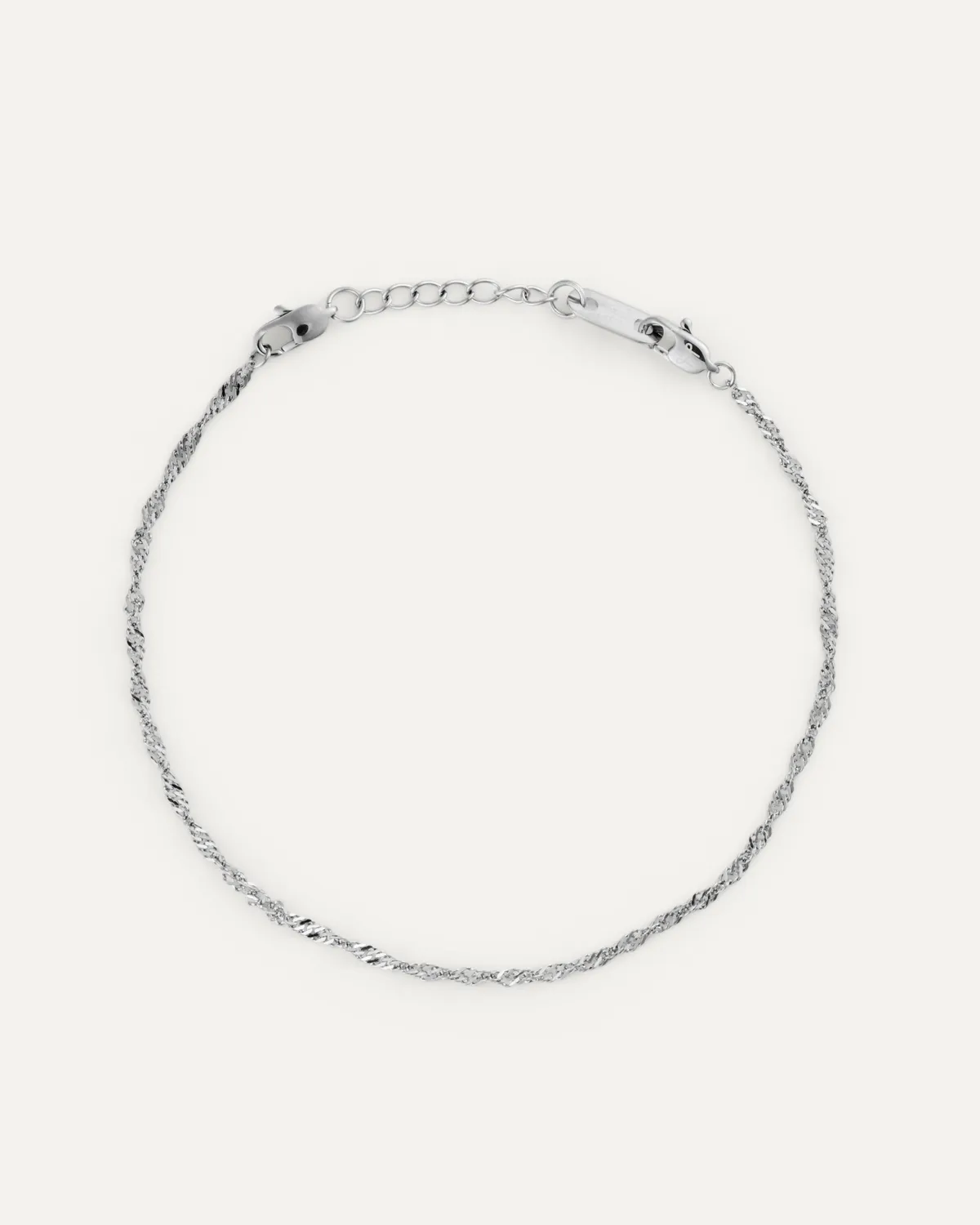 Mockberg Twirl Bracelet armbånd sølv Medium vanntett