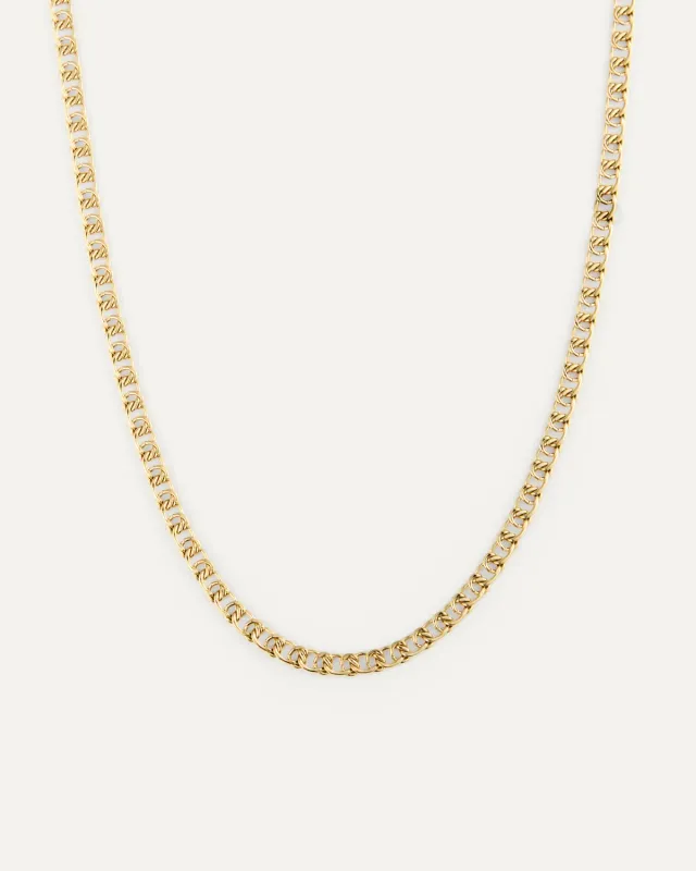 Mockberg Infinity Necklace halskjede gull 400+50 mm vanntett