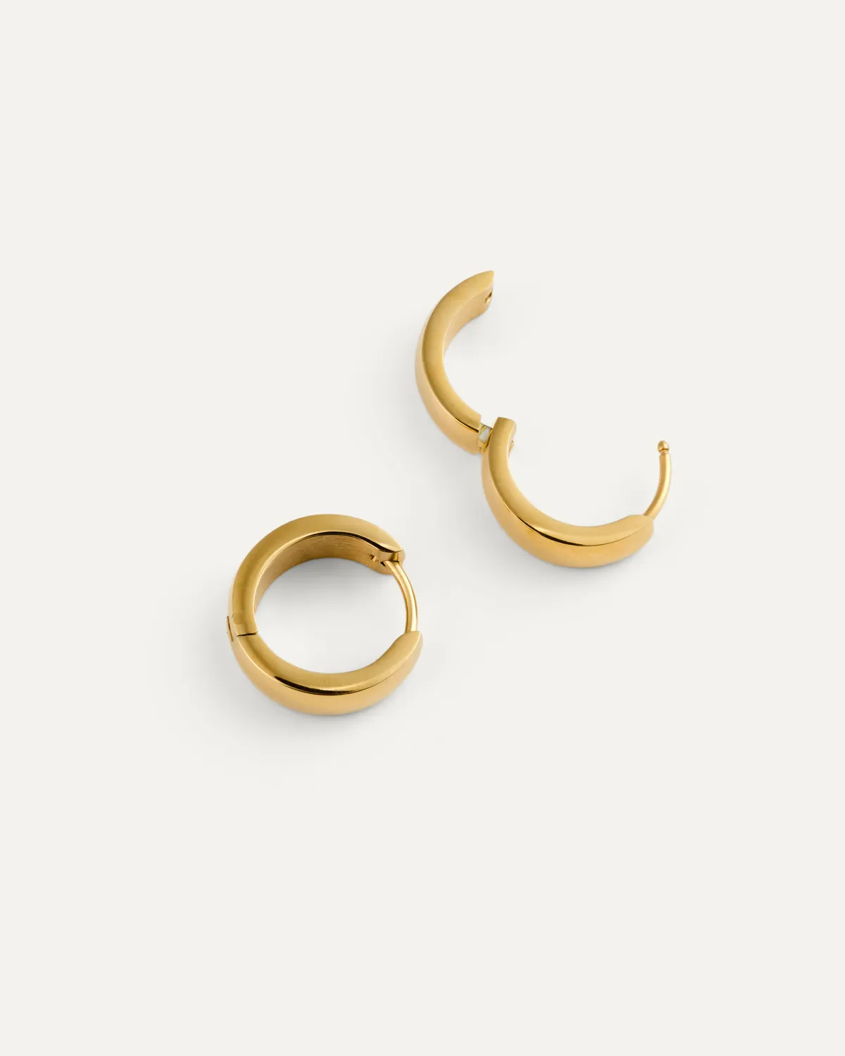Mockberg Chunky Hoops Medium øredobber gull 16 mm