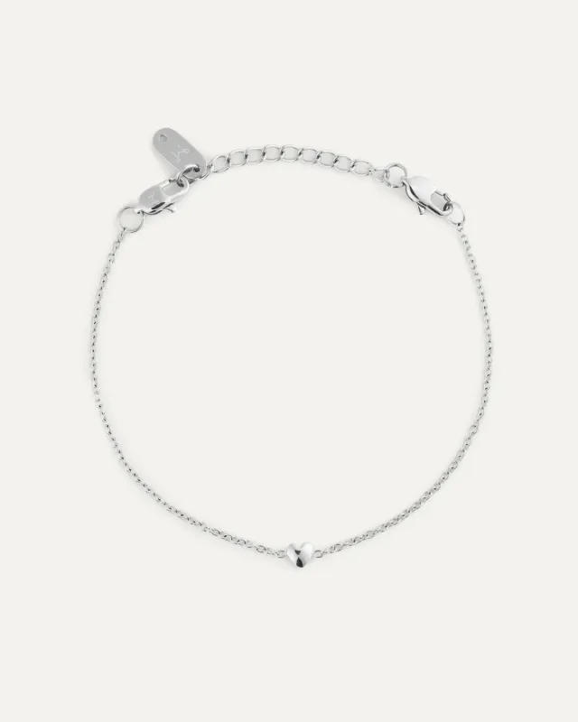 Mockberg Sweetheart armbånd sølv hjerte Small