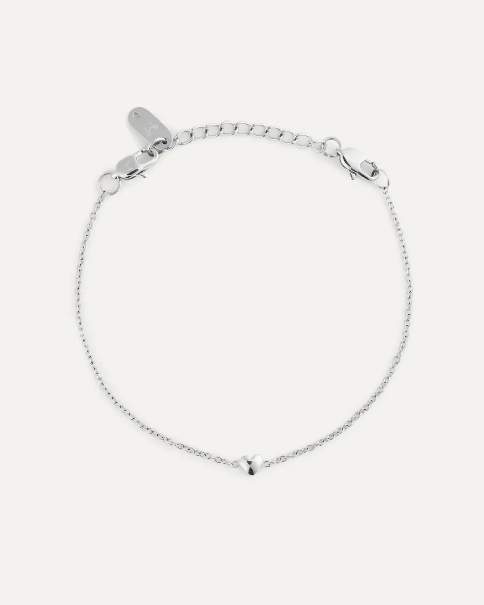 Mockberg Sweetheart armbånd sølv hjerte Small