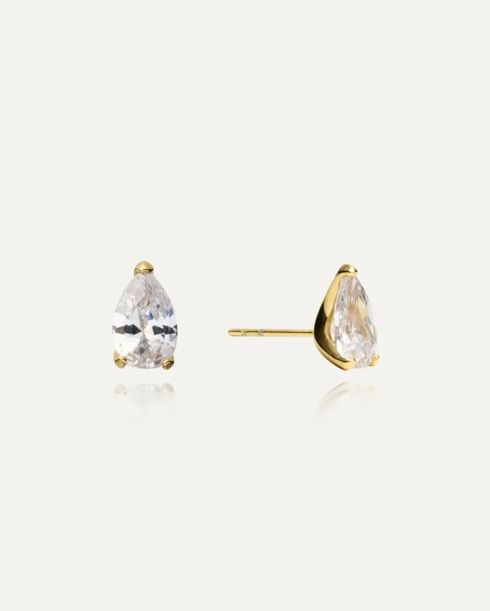 Mockberg Amélie Gold Studs ørestikker gull 10 mm