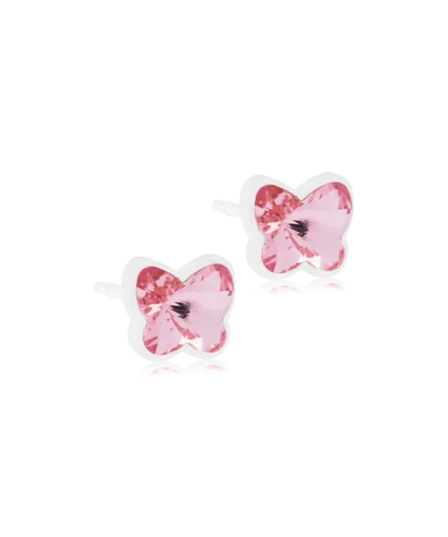 Blomdahl Butterfly øredobber light rose 5 mm plast nikkelFri