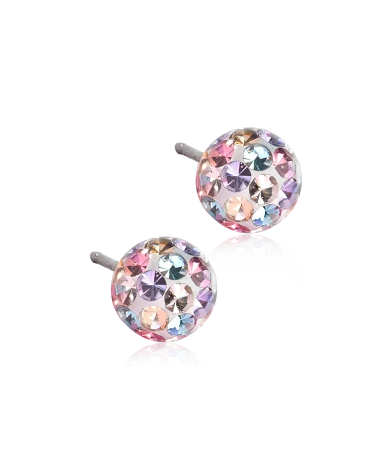 Blomdahl Crystal Ball øredobber light fantasy 6 mm titan