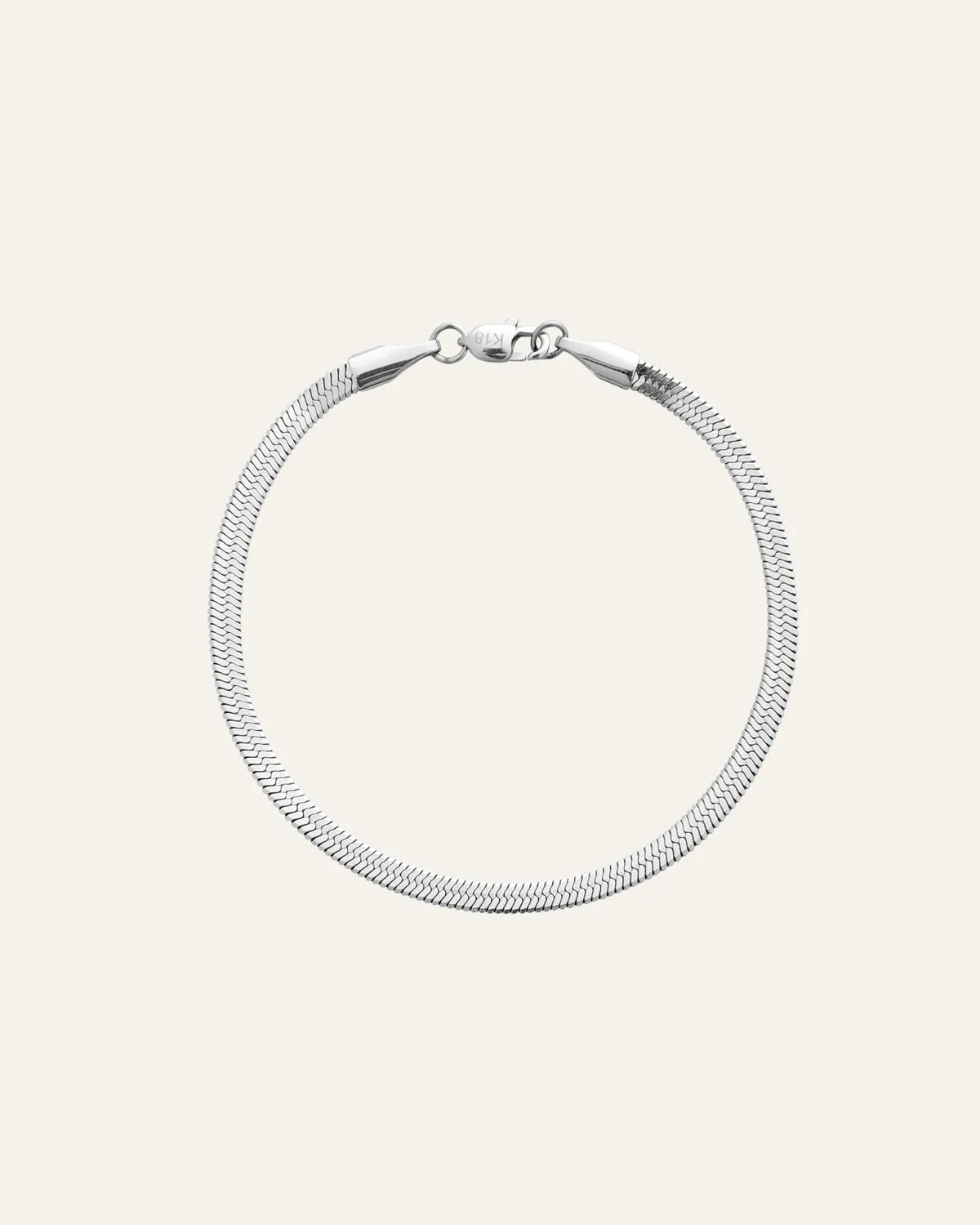 Mockberg Thin Snake Medium armbånd sølv 170 millimeter