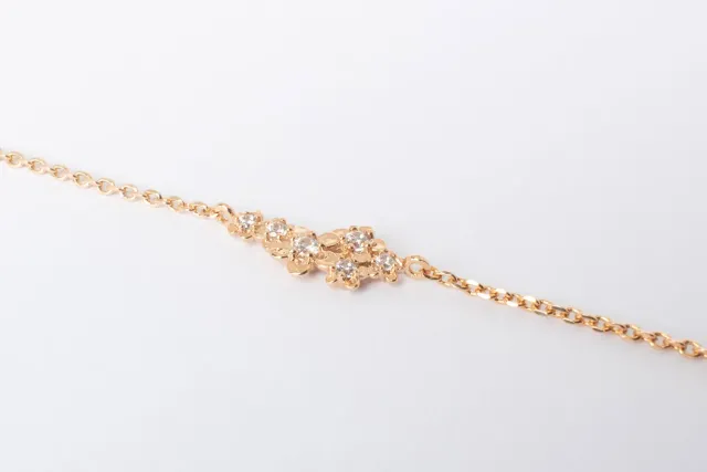 Eremis Pétalia armbånd 16-18 cm gull zirkonia