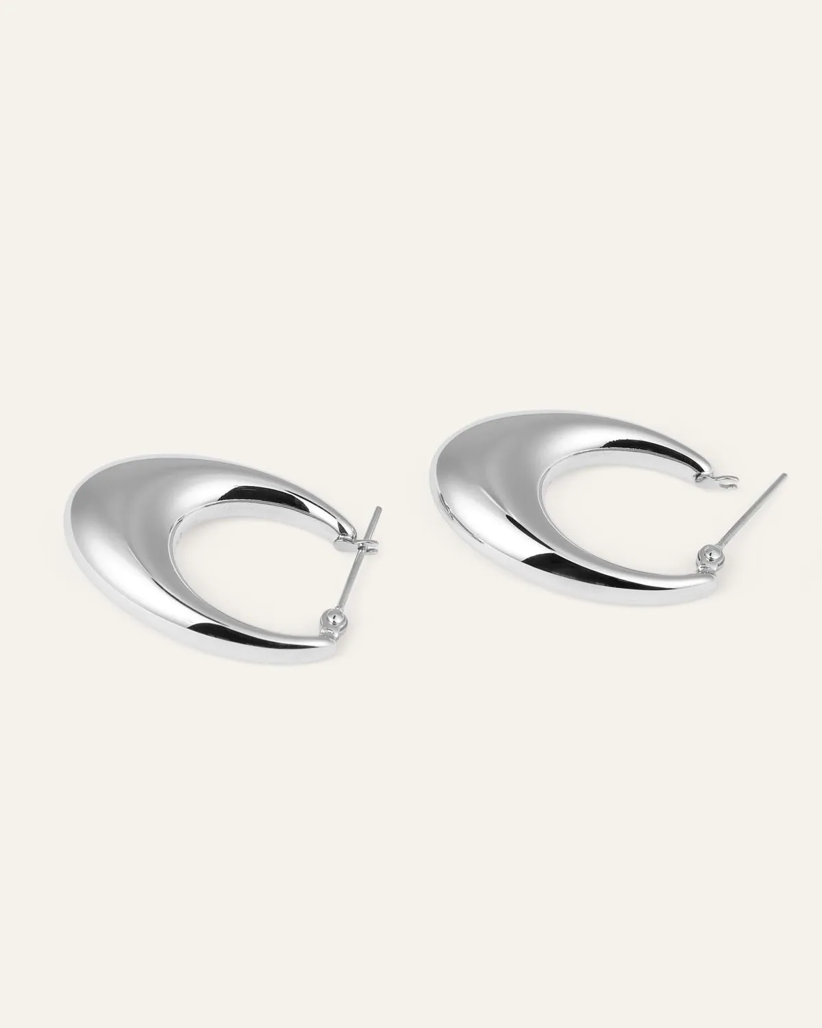 Mockberg Kenza Hoops øreringer 31 mm sølv
