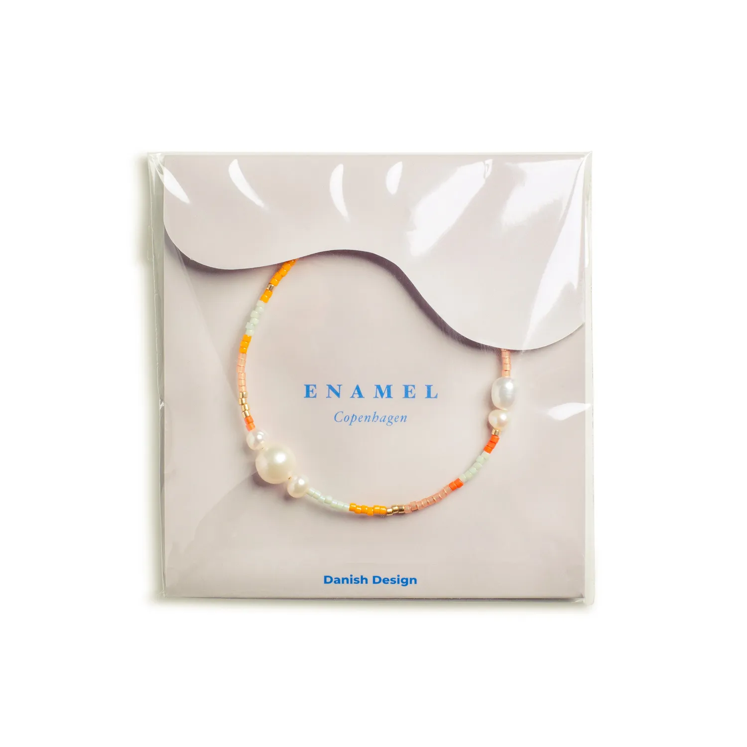 Enamel Petra armbånd Coralia 15+4 cm perler