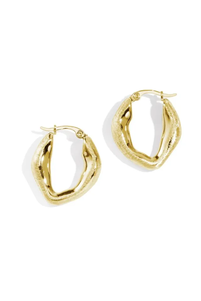 Mea Nani Aure hoops øreringer 14K matt