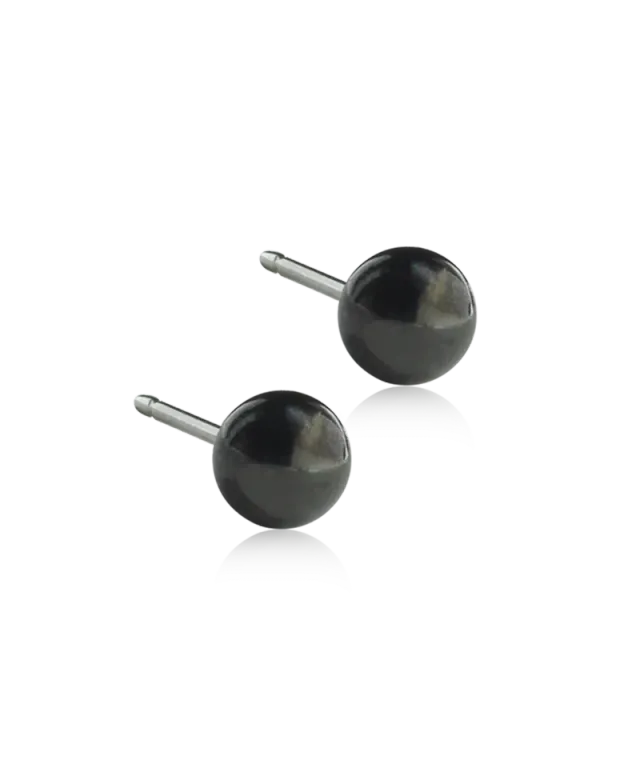 Blomdahl Ball øredobber svart 5 mm titan