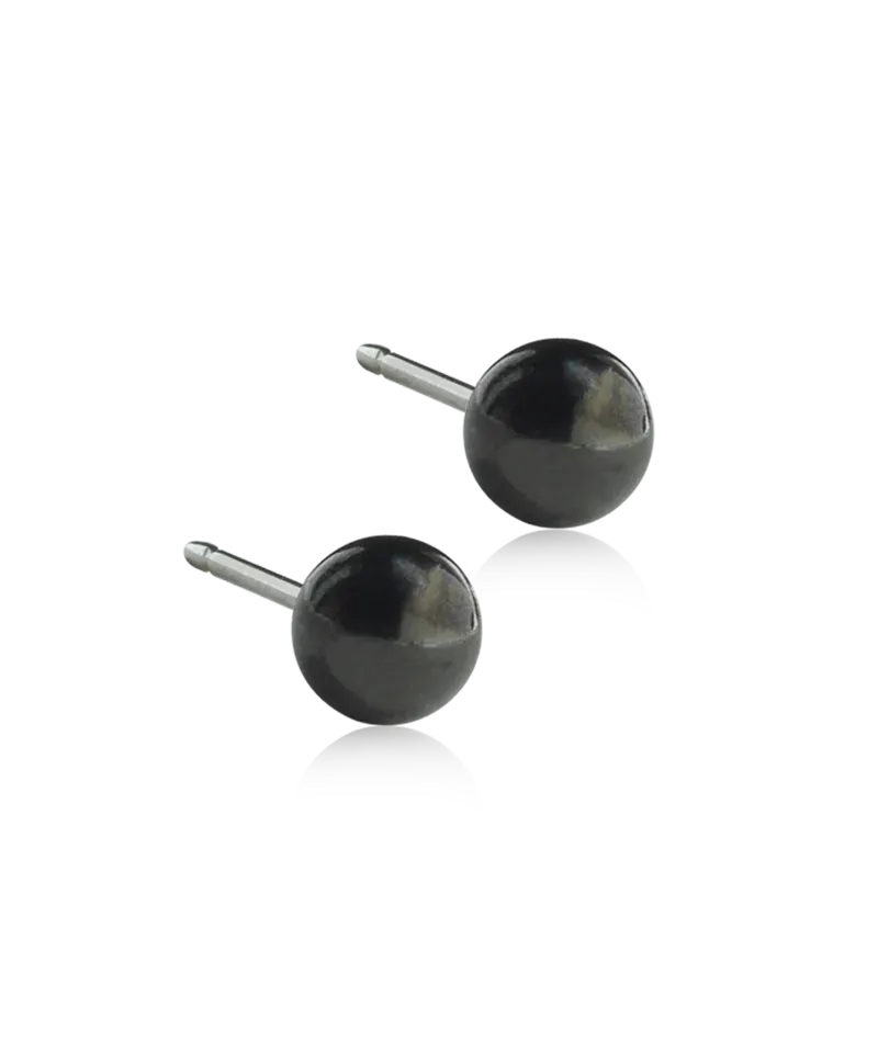 Blomdahl Ball øredobber svart 5 mm titan