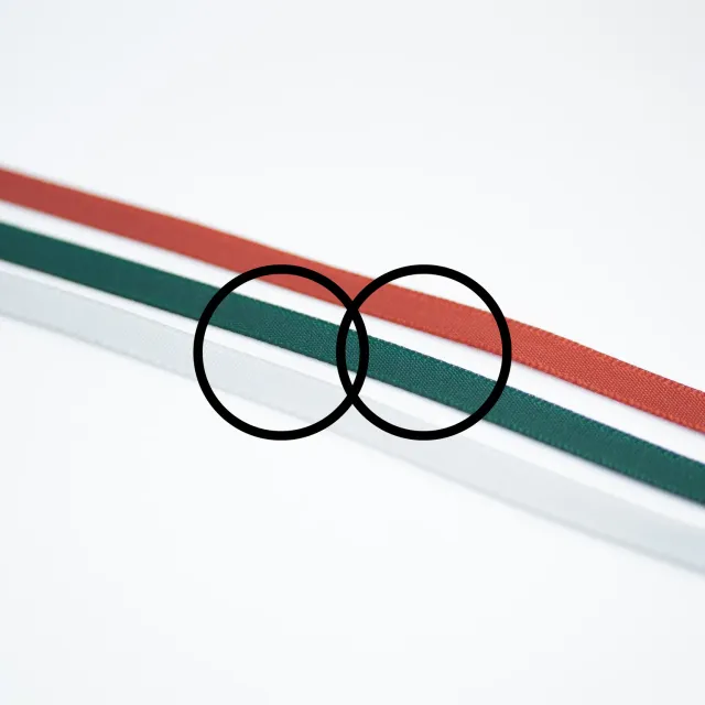 Eremis satin bandarmbånd 40 cm grønn vannbestandig