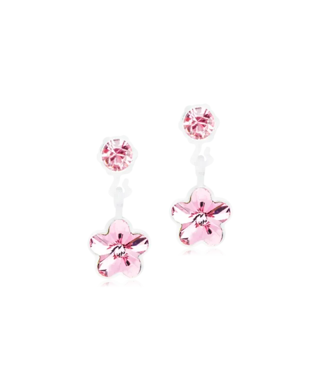 Blomdahl Pendant Flower øredobber 4/6 mm light rose plast