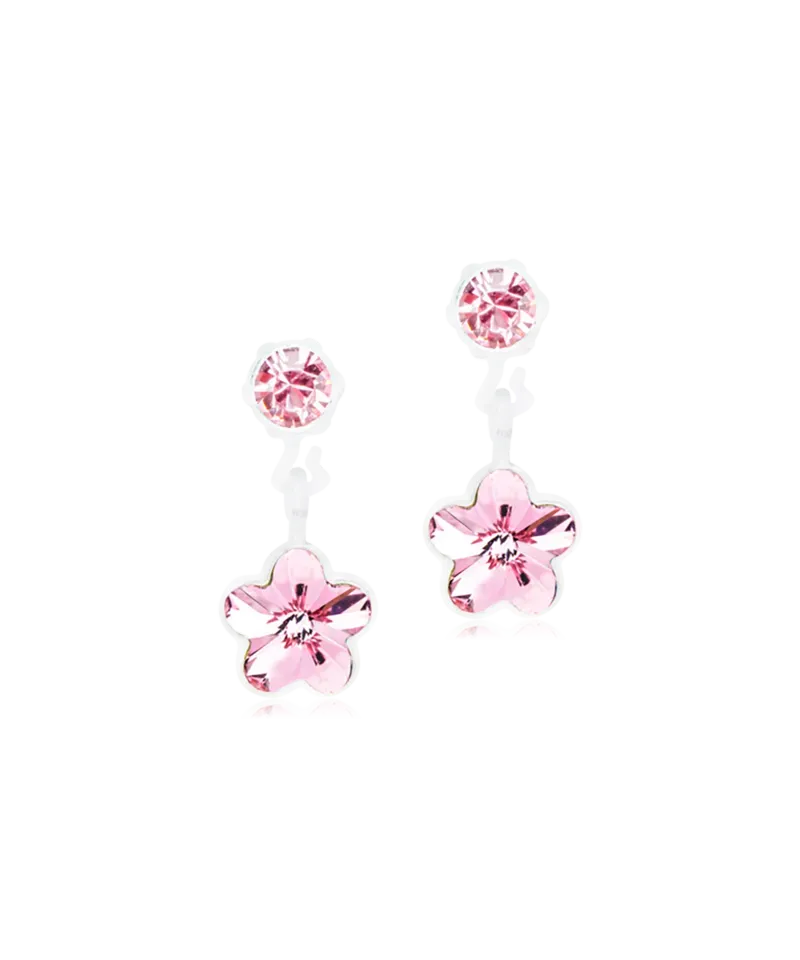 Blomdahl Pendant Flower øredobber 4/6 mm light rose plast