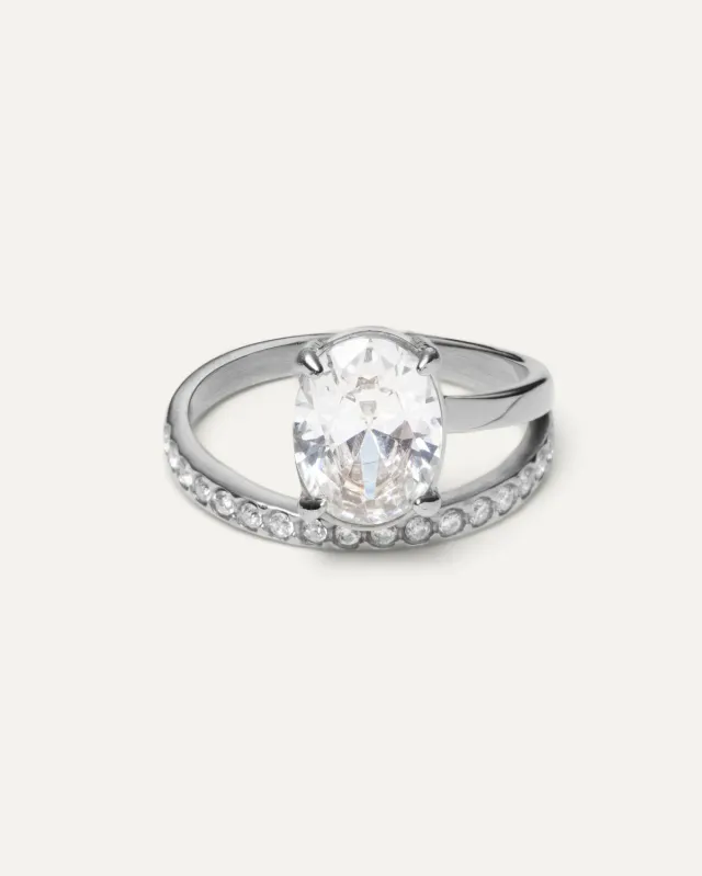 Mockberg Vivienne Steel Ring ring sølv cz