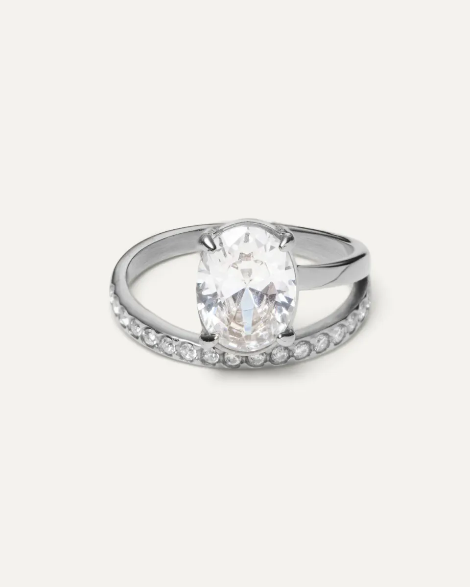 Mockberg Vivienne Steel Ring ring sølv cz