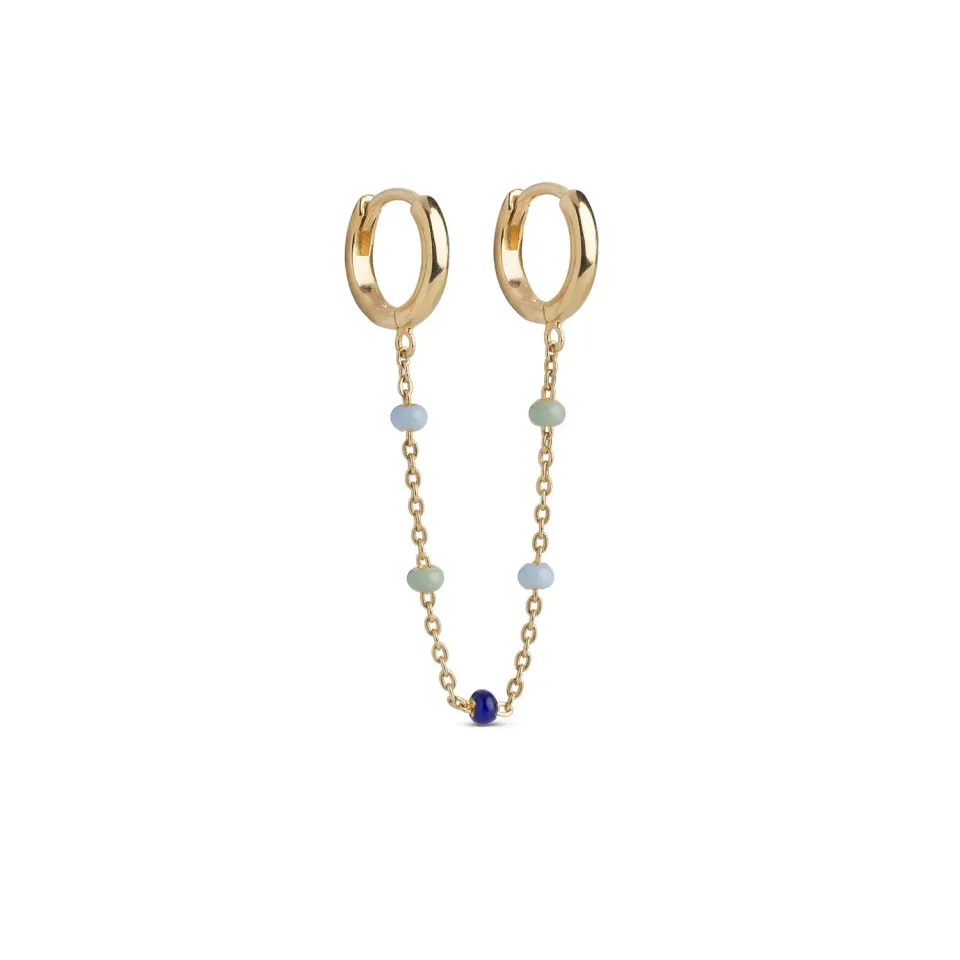 Enamel Lola Chain One Piece øredobb Earthtone