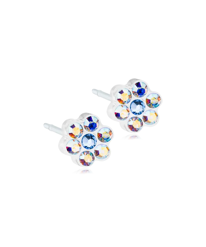 Blomdahl Daisy øredobber 5 mm rainbow/alexandrite nikkelfrie
