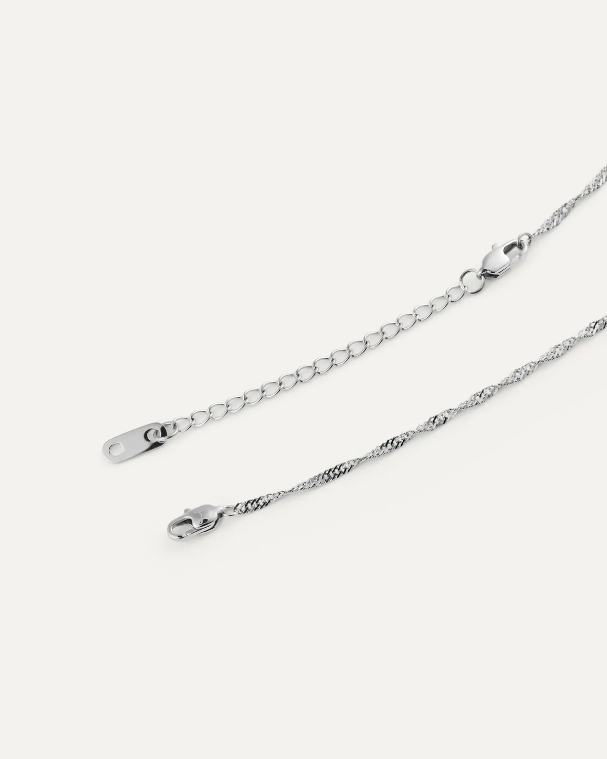 Mockberg Twirl Necklace halskjede 400 mm sølv