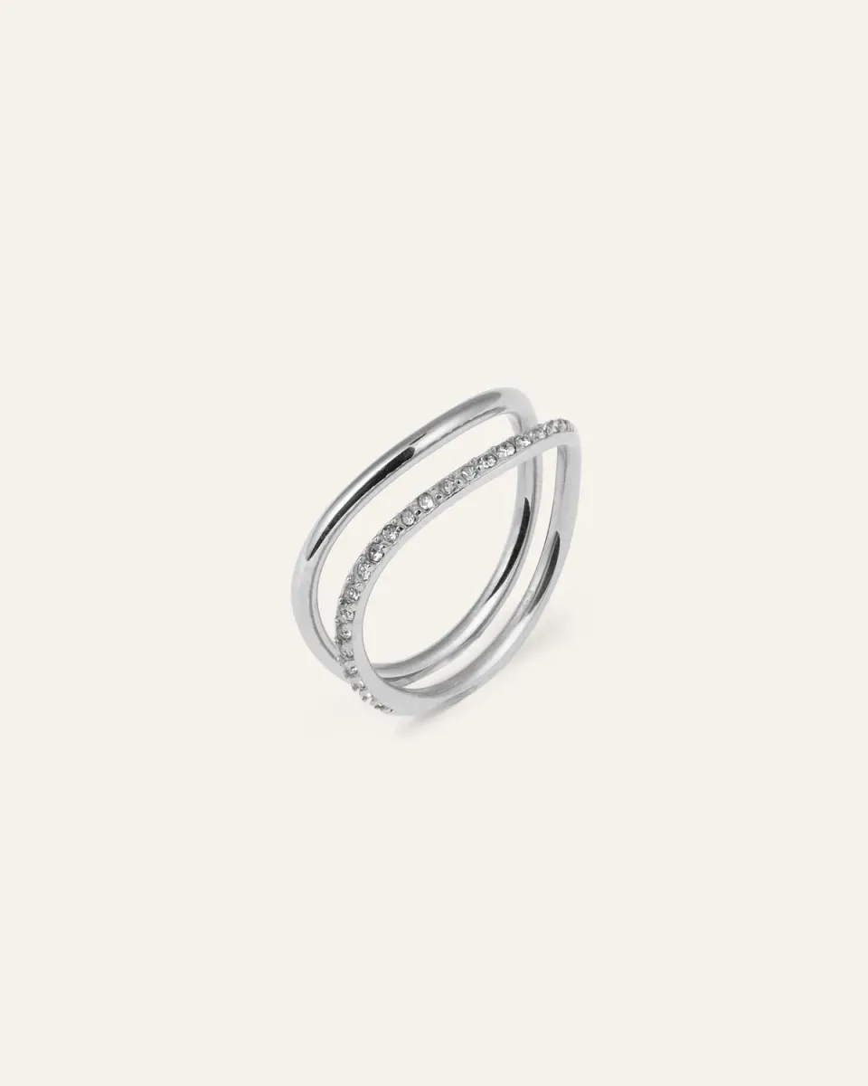 Mockberg Illume Lys ring sølv 2-pk vanntett
