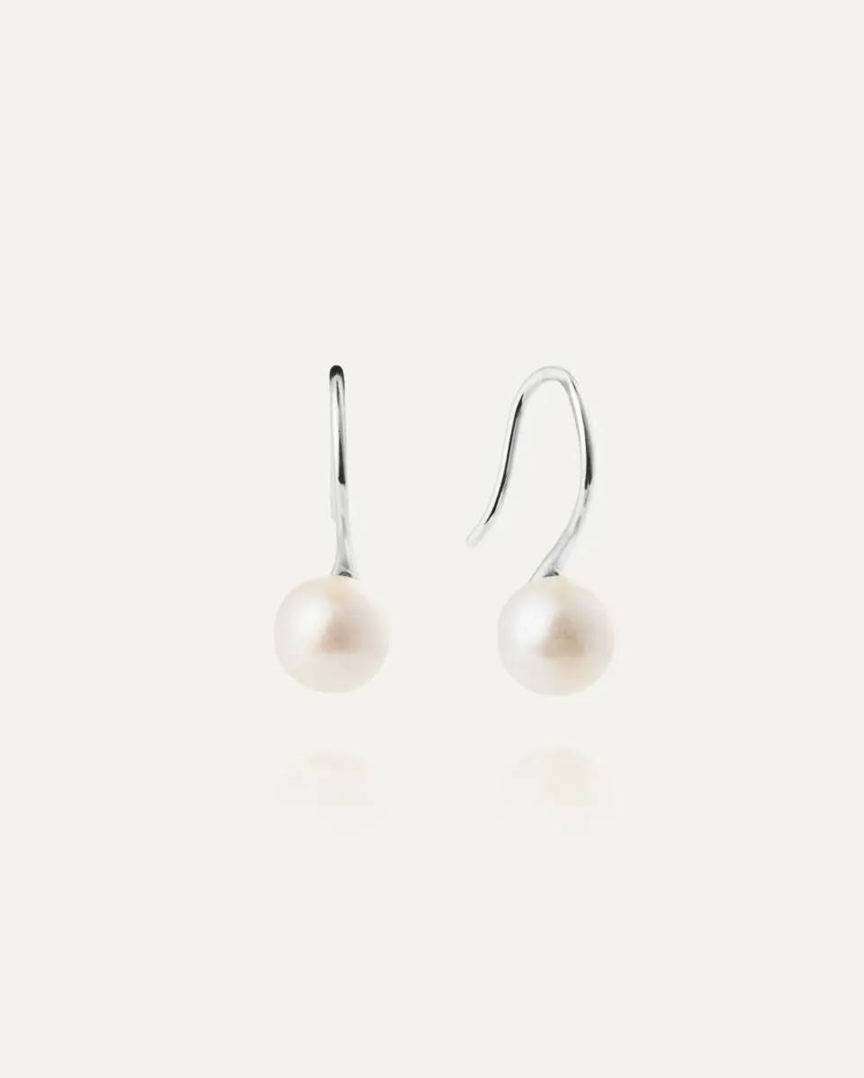 Mockberg Dream Pearl øredobber sølv 18 mm