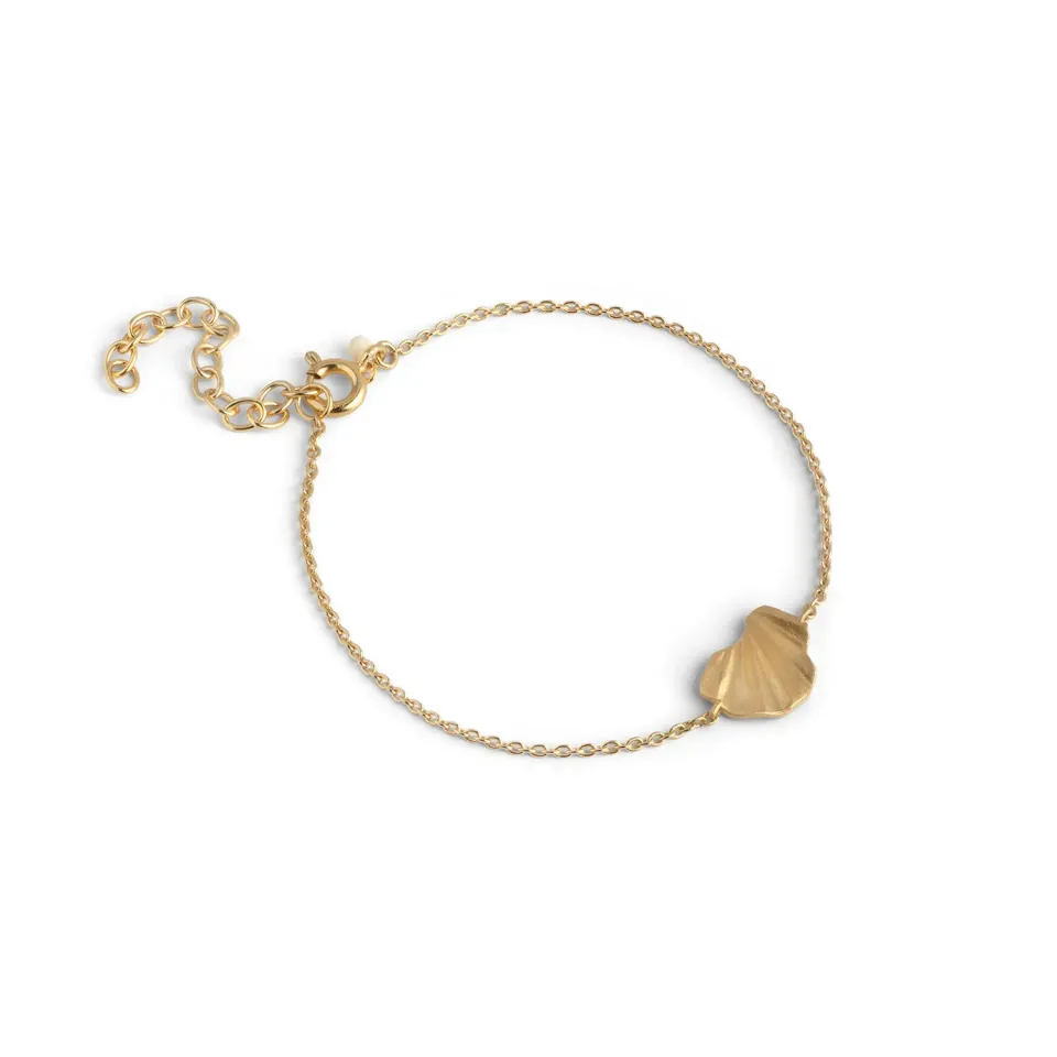 Enamel Wave armbånd gull 15+4 cm messing