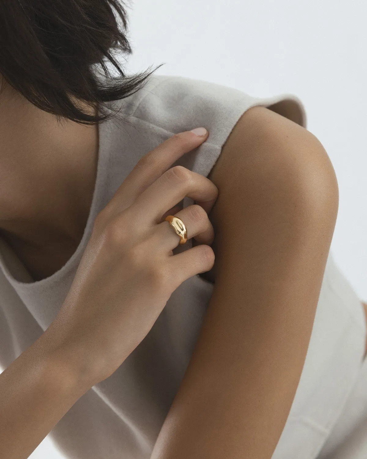 Mockberg Wavy Bolded ring gull bølget