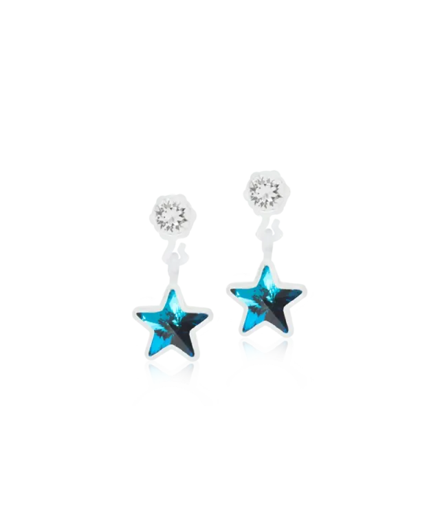 Blomdahl Pendant Star øredobber crystal nikkelfri