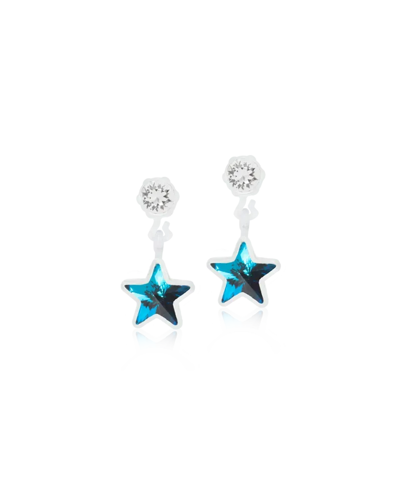Blomdahl Pendant Star øredobber crystal nikkelfri